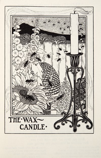 La vela de cera, de Fábulas de Fontaine, pub. 1905 de Percy J. Billingshurst