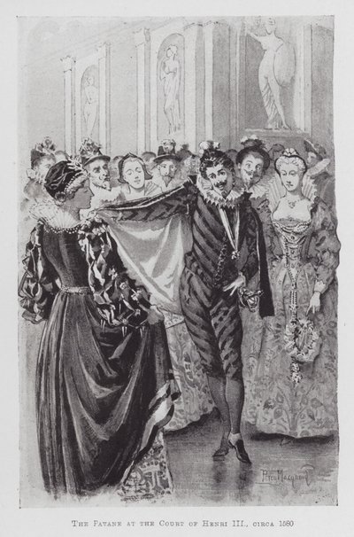 Baile: La Pavana en la Corte de Enrique III, circa 1580 de Percy Macquoid