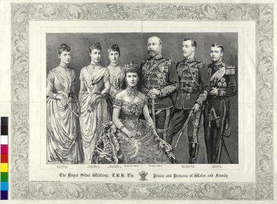 El posterior rey de Inglaterra Familia real británica 1888 de Percy Macquoid