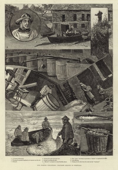 Nuestras industrias pesqueras: pesca de sardinas en Cornualles de Percy Robert Craft