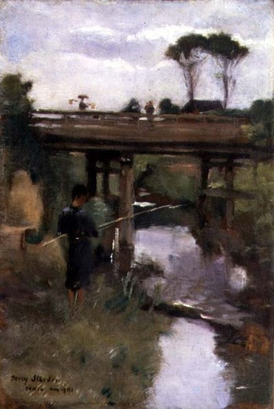 Niño pescador, Tokio, mayo 1891 de Percy Sturdee