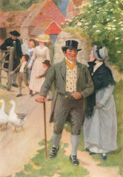 Ilustración para Adam Bede de George Eliot (litografía en color) de Percy Tarrant