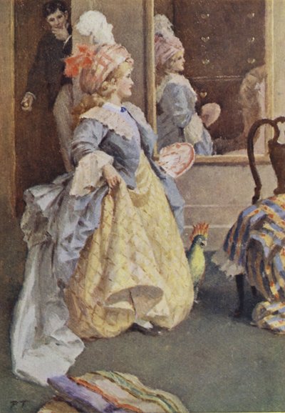 Ilustración para Mujercitas de Louis M Alcott (litografía en color) de Percy Tarrant