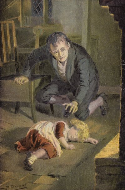 Ilustración para Silas Marner de George Eliot (litografía en color) de Percy Tarrant