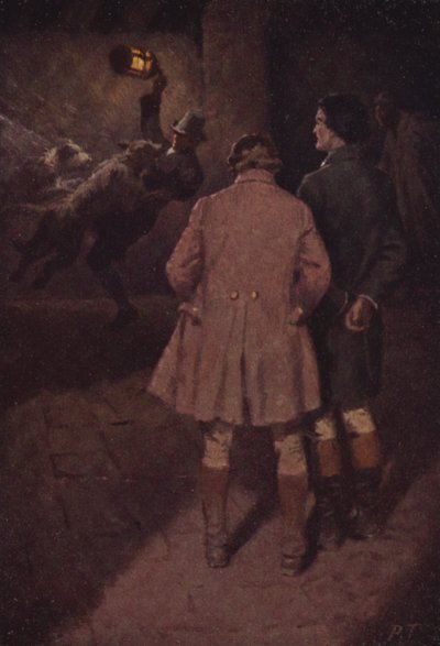 Ilustración para Cumbres Borrascosas de Emily Bronte (litografía en color) de Percy Tarrant