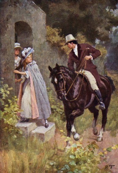 Ilustración para Cumbres Borrascosas de Emily Bronte (litografía en color) de Percy Tarrant