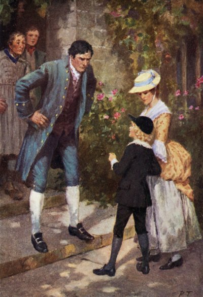 Ilustración para Cumbres Borrascosas de Emily Bronte (litografía en color) de Percy Tarrant