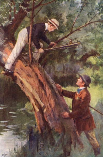 Now, you Come Down this Minute (litografía en color) de Percy Tarrant