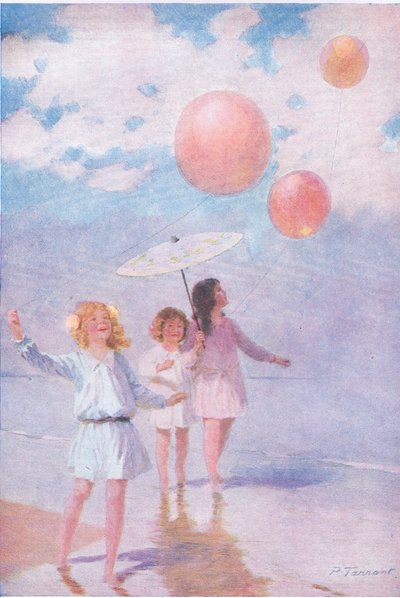 Remando bajo el sol, ilustración de My Magazine de Percy Tarrant