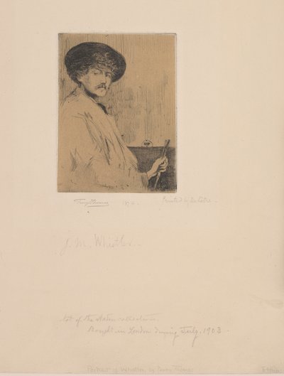 Después de la Armonía en Gris de Whistler: Retrato del Pintor, 1874 de Percy Thomas