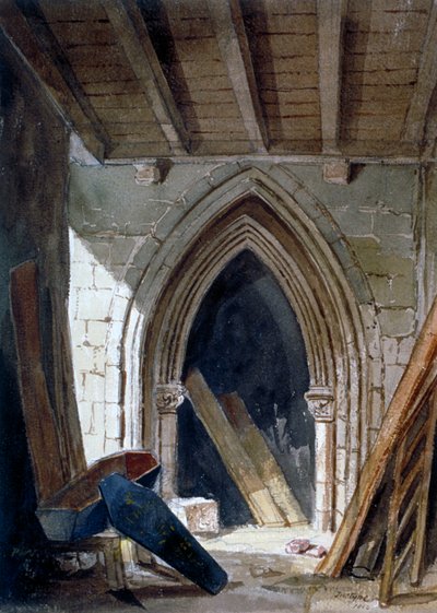 Cripta de Santa Ana, Blackfriars, Ciudad de Londres, 1854 de Percy William Justyne