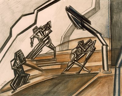 Combate No.2 de Percy Wyndham Lewis