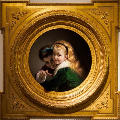 Dos niñas riendo de Pere Borell del Caso