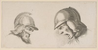 Dos cabezas de viejos soldados, después de 1641 de Peregrine Lovell