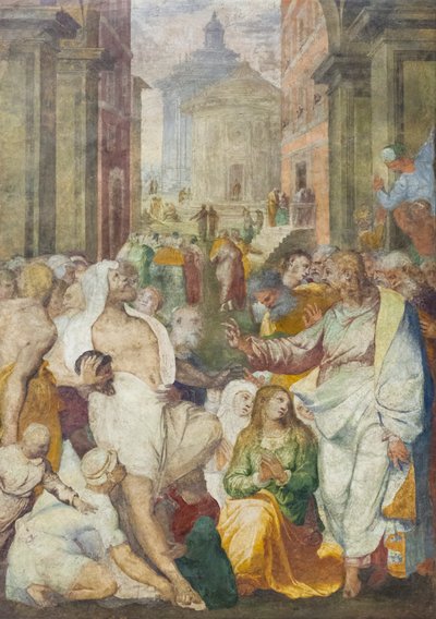 La resurrección de Lázaro de Perino del (1501 47) Vaga