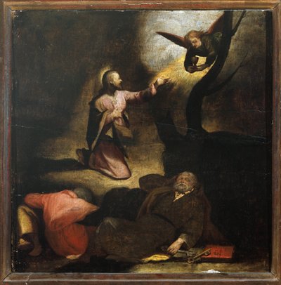 Pasión de Cristo: Agonía en el Jardín de Getsemaní de Perino del Vaga