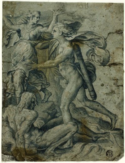 Apolo y Dafne de Perino del Vaga