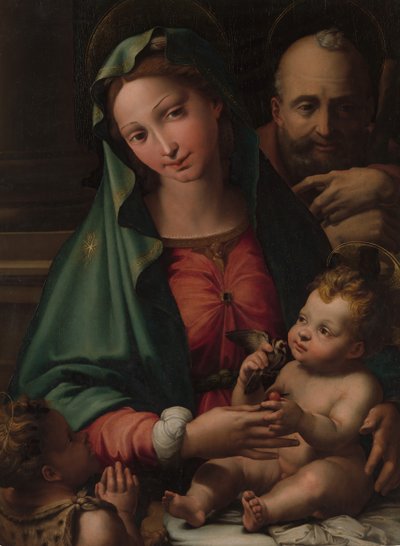 La Sagrada Familia con el Niño San Juan Bautista de Perino del Vaga