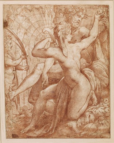 Vertumno y Pomona, c. 1527 de Perino del Vaga