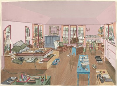 Dormitorio, 1940 de Perkins Harnly