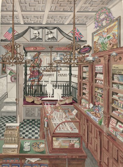 Tienda de cigarros, 1901 de Perkins Harnly