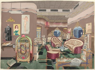 Salón de cócteles, 1946 de Perkins Harnly