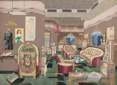 Salón de Cócteles, 1946, 1935-1942 de Perkins Harnly