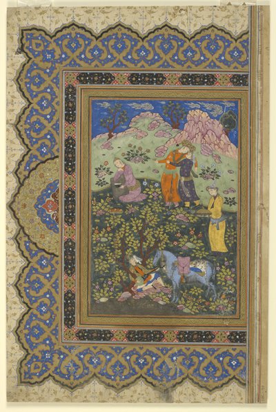 Un príncipe festeja, 1630-39 de Persian School