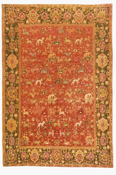 Alfombra de animales, de Isfahan de Persian School