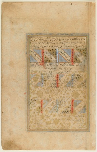 Folio de un Rawdat al-safa (Jardín de la Pureza) de Mirkhwand (m.1498) Shiraz, Irán, período Safávida, 1571-72 de Persian School