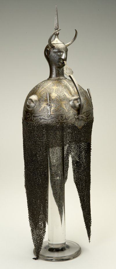 Kulah Khud, casco, c.1700s, alterado en 1800s de Persian School