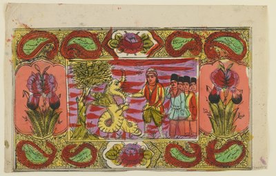 Moisés y el dragón, finales del siglo XIX de Persian School