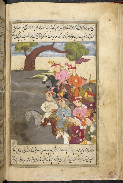 O. 3248, f. 55v Shah Ismail y el qizilbash, de 