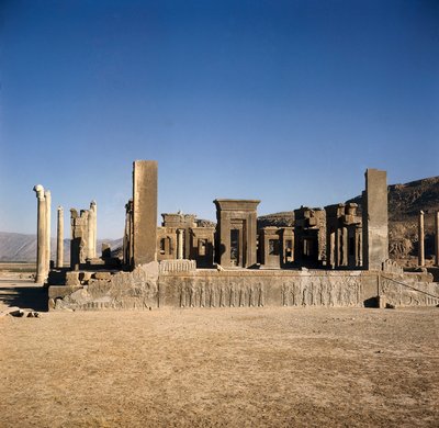 Palacio de Darío I (550-486 a.C.) en Persépolis (Irán), Sitio del Imperio Persa de los Aqueménidas. Siglos VI - V a.C. de Persian School