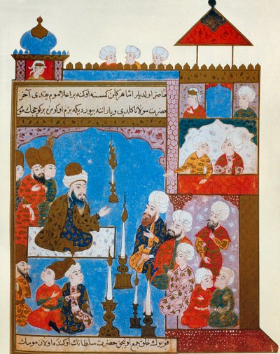 La vela de Rumi sigue encendida, finales del siglo XVI de Persian School