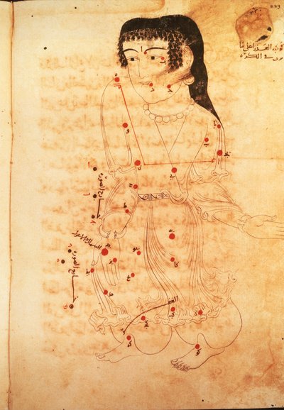 La Constelación de Virgo, ilustración de 