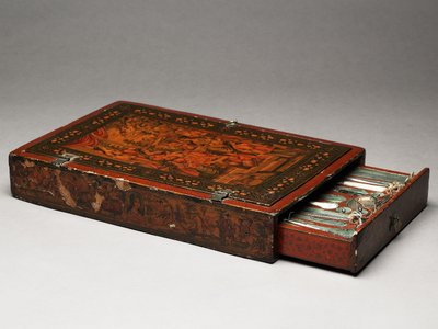 Juego de herramientas que representa a la Sagrada Familia, c.1830 de Persian School