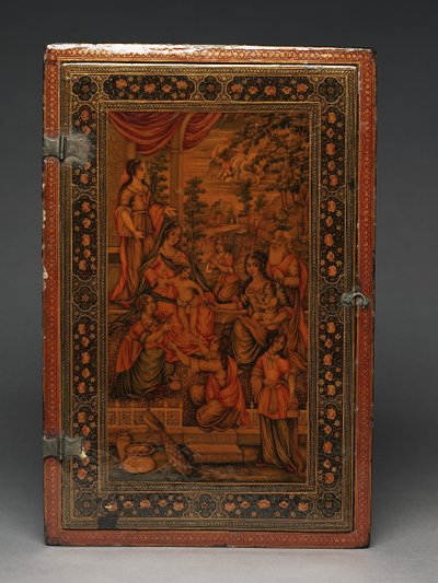 Kit de herramientas que representa a la Sagrada Familia, c.1830 de Persian School