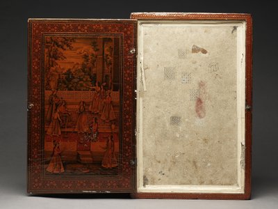 Kit de herramientas que representa a la Sagrada Familia, c.1830 de Persian School