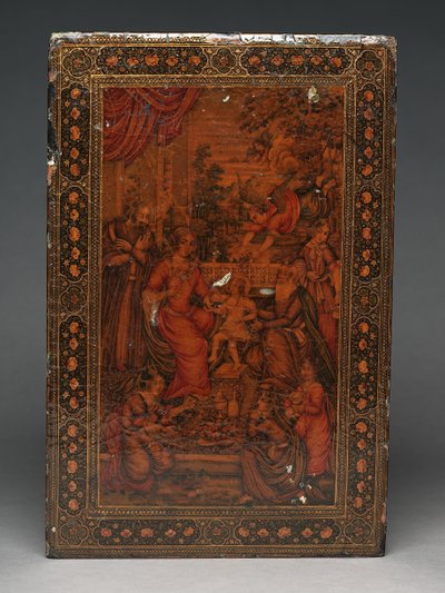 Kit de herramientas que representa a la Sagrada Familia, c.1830 de Persian School