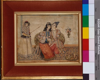 Dos amantes, 1838 de Persian School