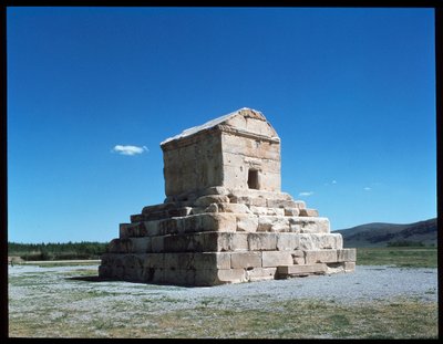 Vista de la tumba de Ciro de Persian School
