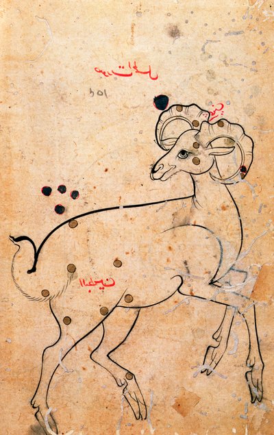 f.154a Aries, el Carnero, Persa, de Isfahan o Shiraz, c.1600 de Persian School