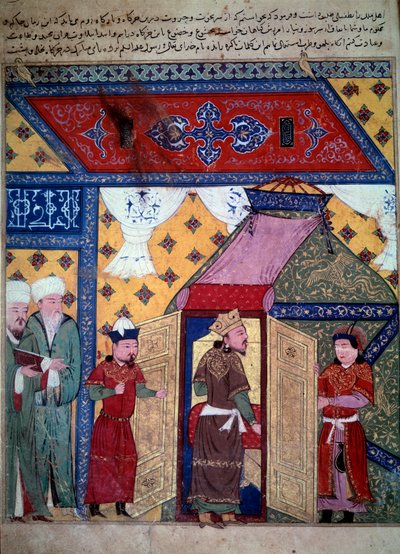 El gobernante Ghazan de Persian School