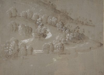 Paisaje recto, paisaje verso de Perugino