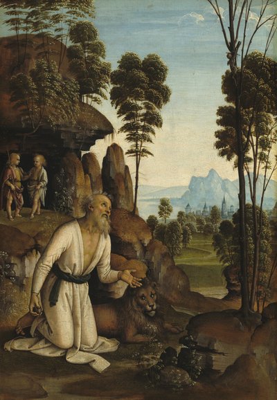 San Jerónimo en el desierto de Perugino