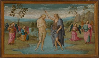 El Bautismo de Cristo de Perugino