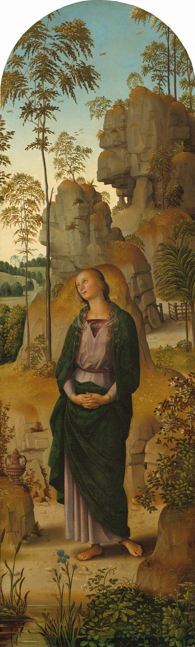 La crucifixión con la Virgen, San Juan, San Jerónimo y Santa María Magdalena de Perugino