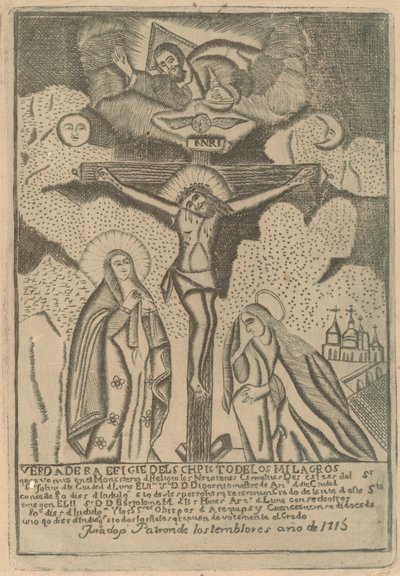 Crucifixión de Peruvian 19th Century