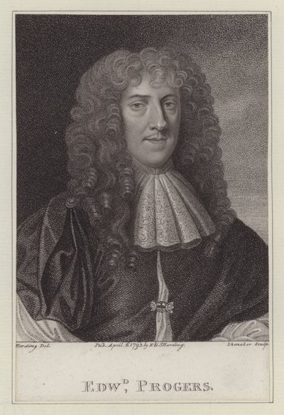 Edward Progers, ayuda de cámara del Rey Carlos II de Peter (after) Lely